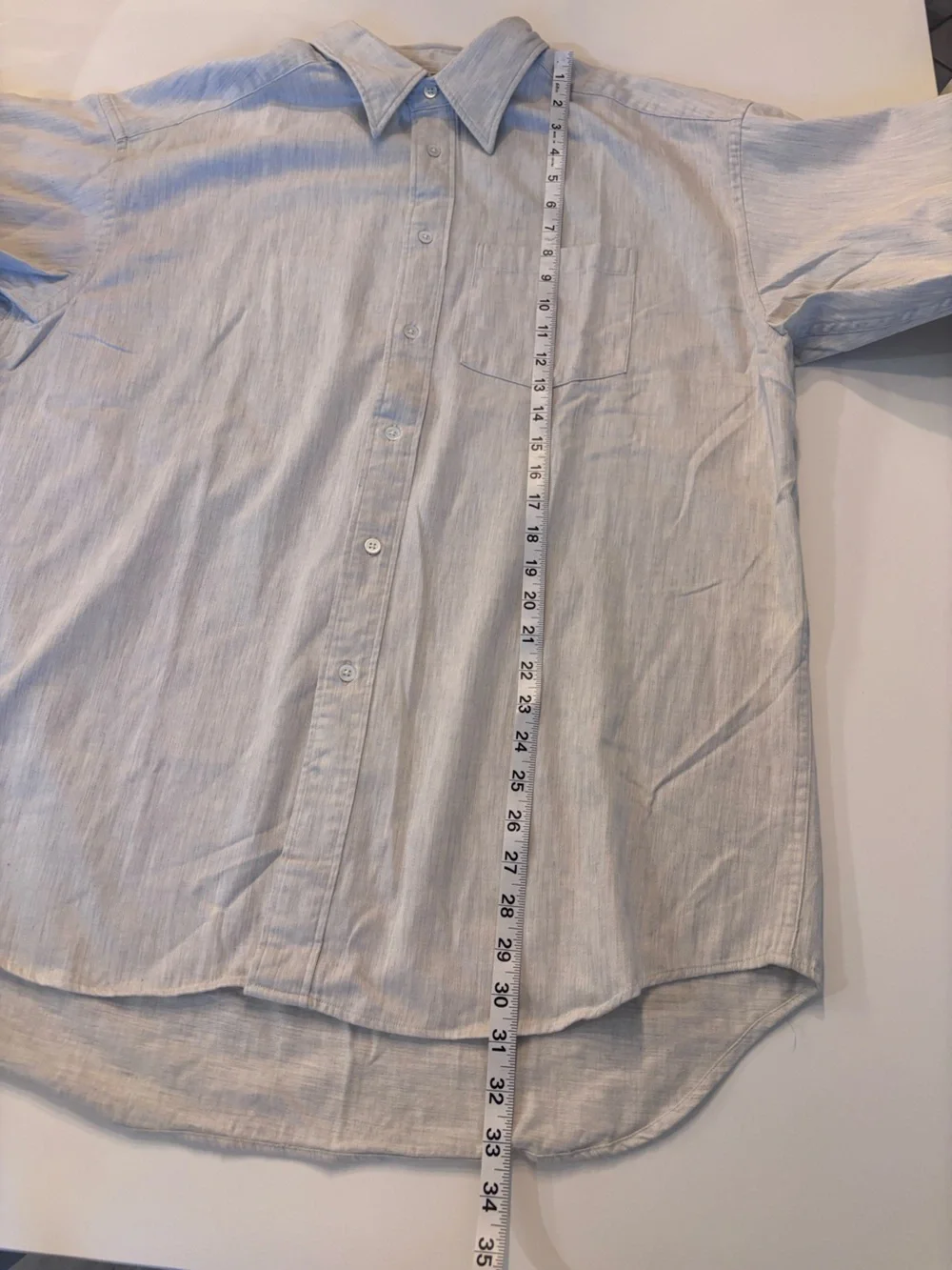 Banana Republic Men's Button Up Shirt, XL, Oatmeal&Gray